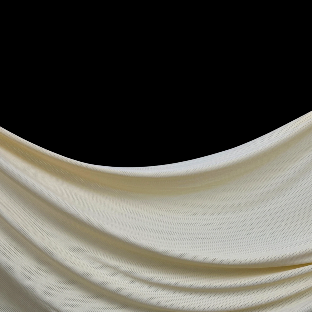 Matte Breathable Perforated Nylon-Spandex Fabric